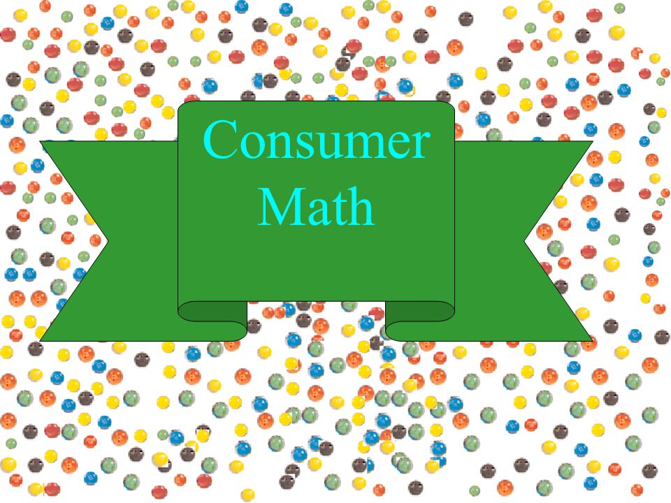 Consumer Math