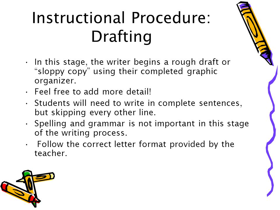 Instructional Procedure: Drafting