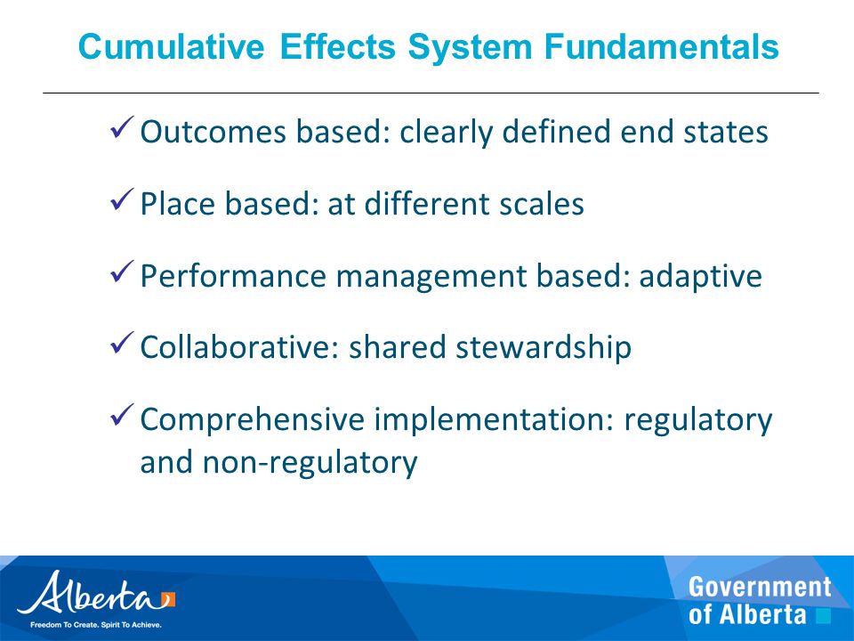 Cumulative Effects System Fundamentals