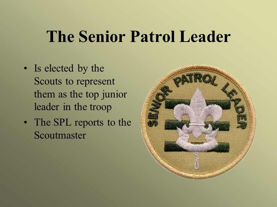 The Senior Patrol Leader