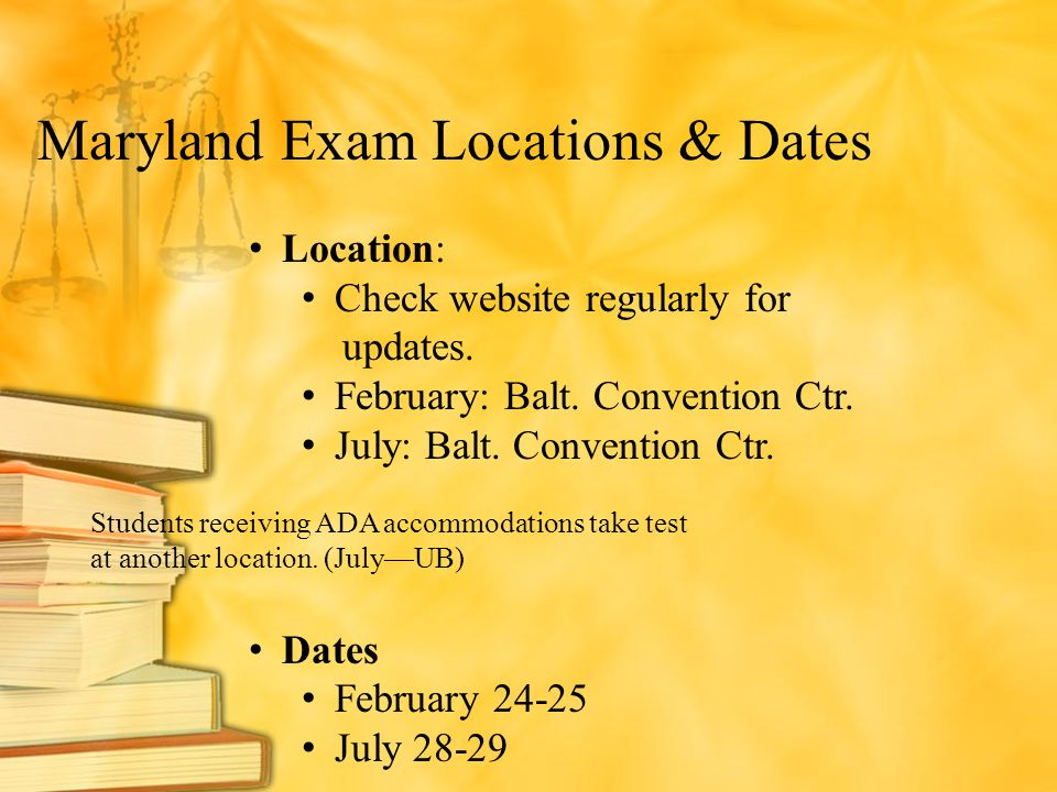 Navigating the Maryland Bar Application ppt download
