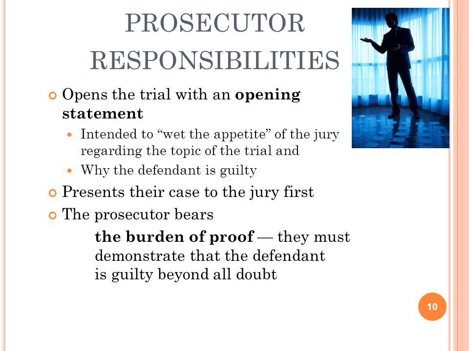 prosecutor responsibilities