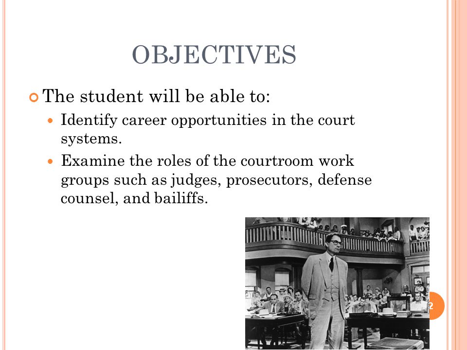 objectives The student will be able to: