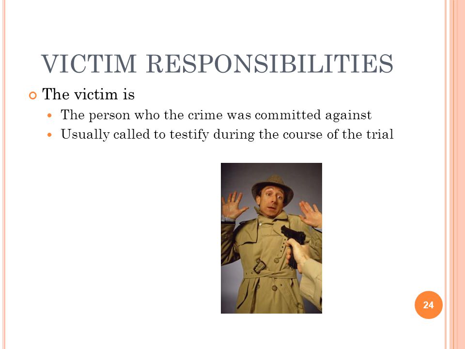 victim responsibilities