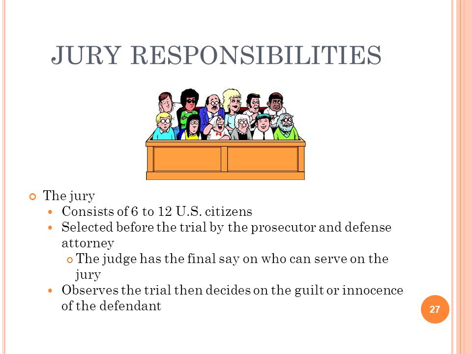 jury responsibilities