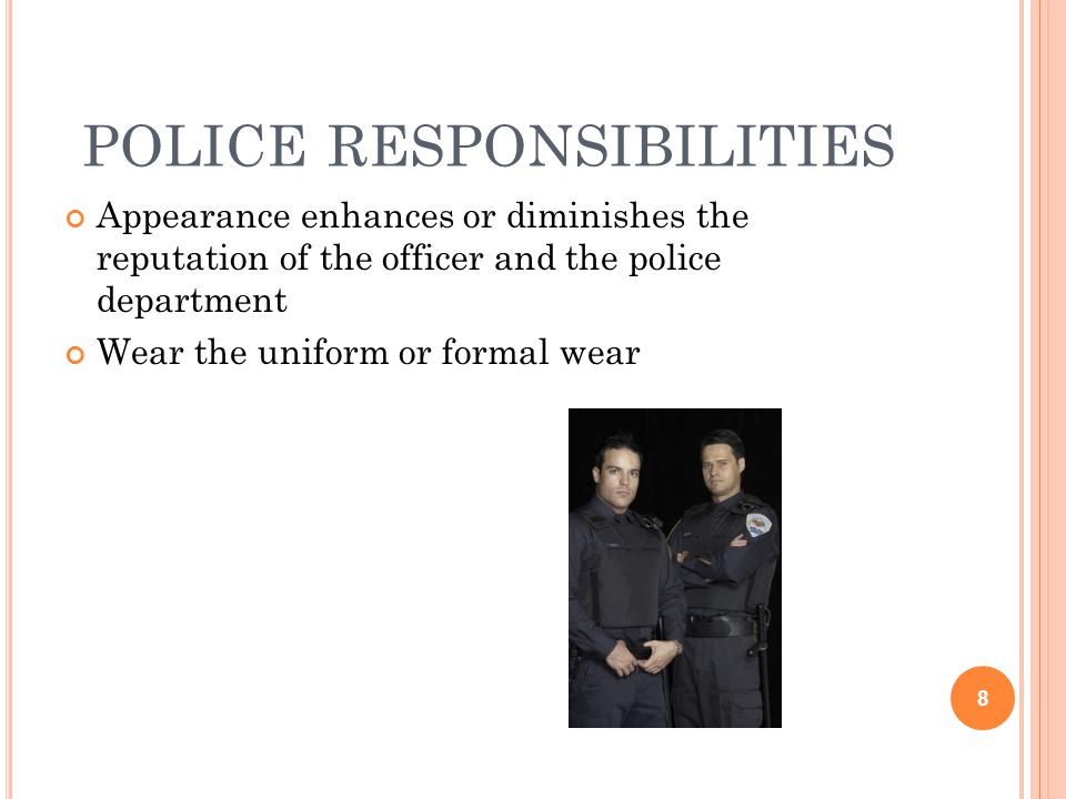 police responsibilities