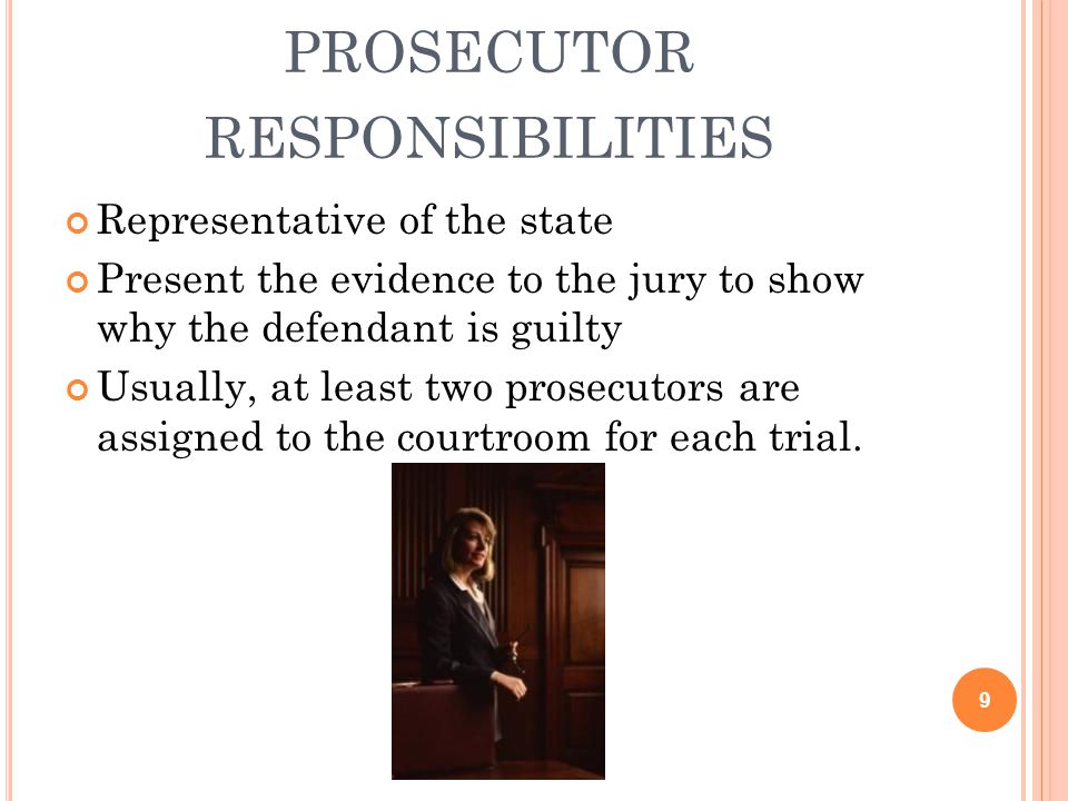 prosecutor responsibilities