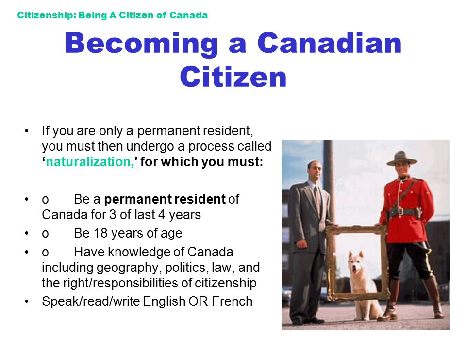 Citizenship: Being A Citizen of Canada - ppt video online download