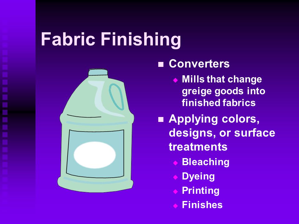 Fabric Finishing Converters