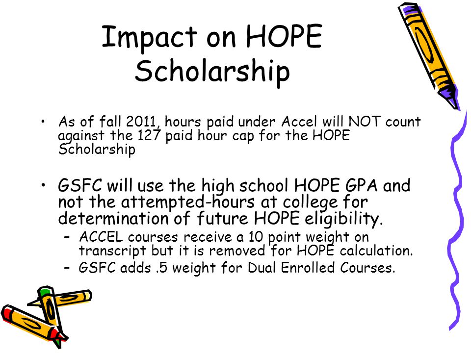 Impact on HOPE Scholarship