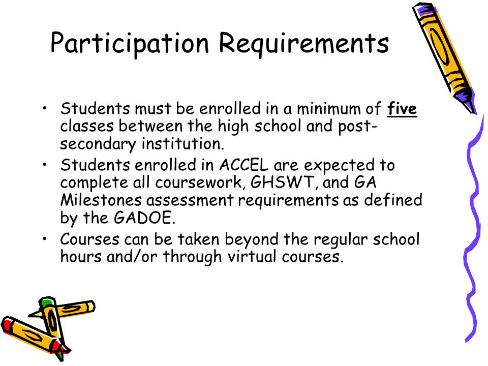 Participation Requirements