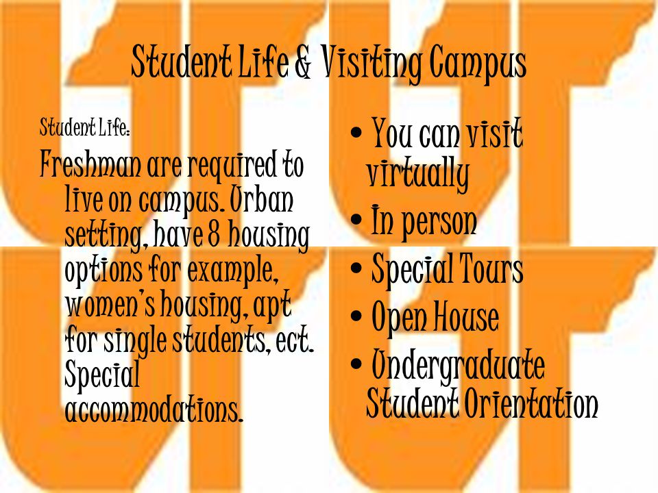 Student Life & Visiting Campus