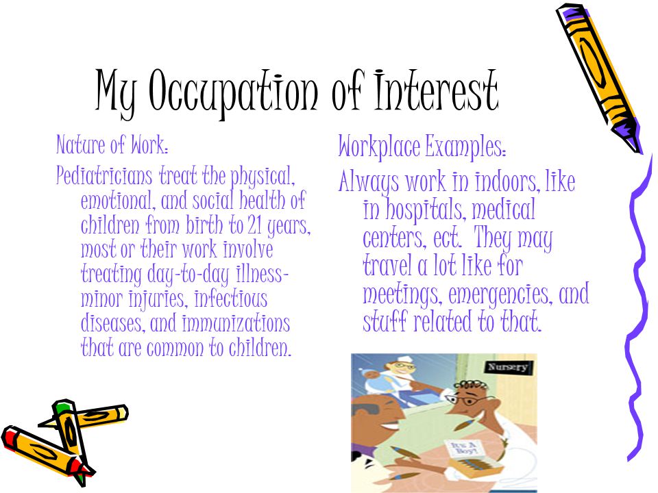 My Occupation of Interest