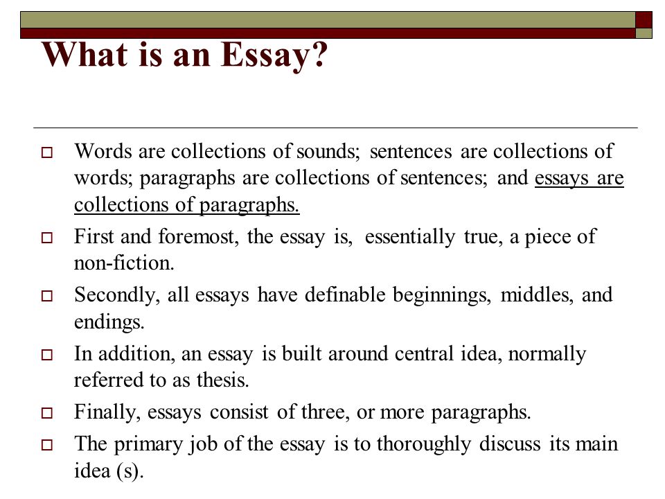 Basic Guide to Writing an Essay - Presentation English Language