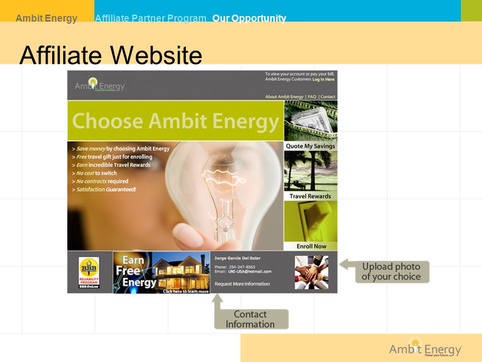 Affiliate Website Ambit Energy Affiliate Partner Program