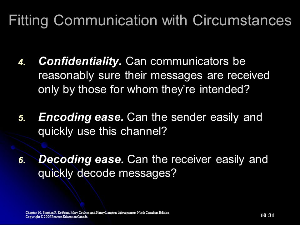 Fitting Communication with Circumstances