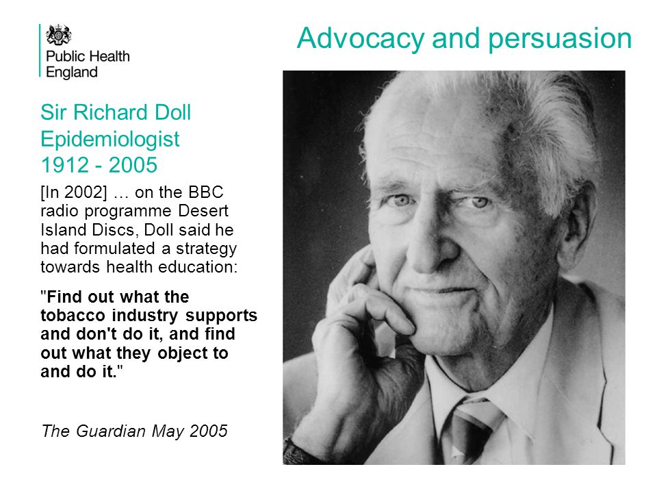 Sir Richard Doll Epidemiologist