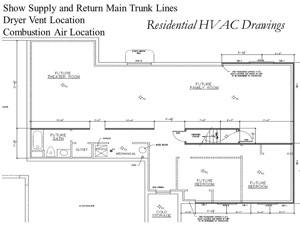 Residential HVAC Drawings
