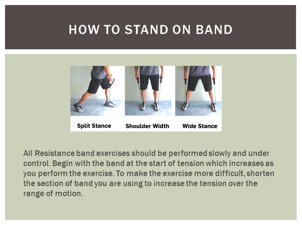 How to stand on band