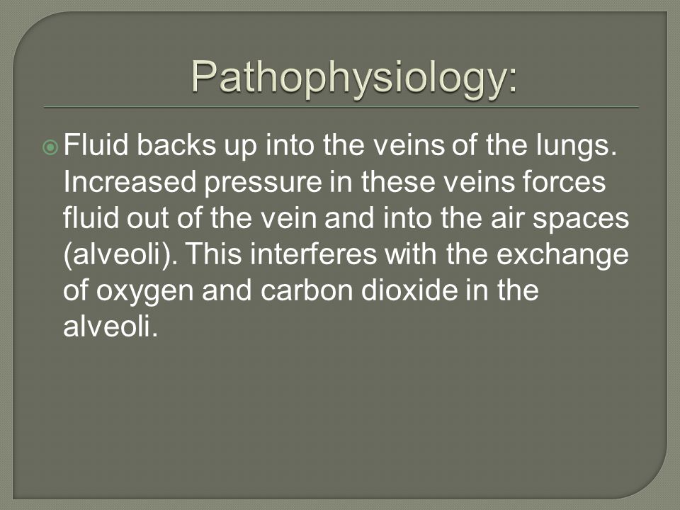 Pathophysiology: