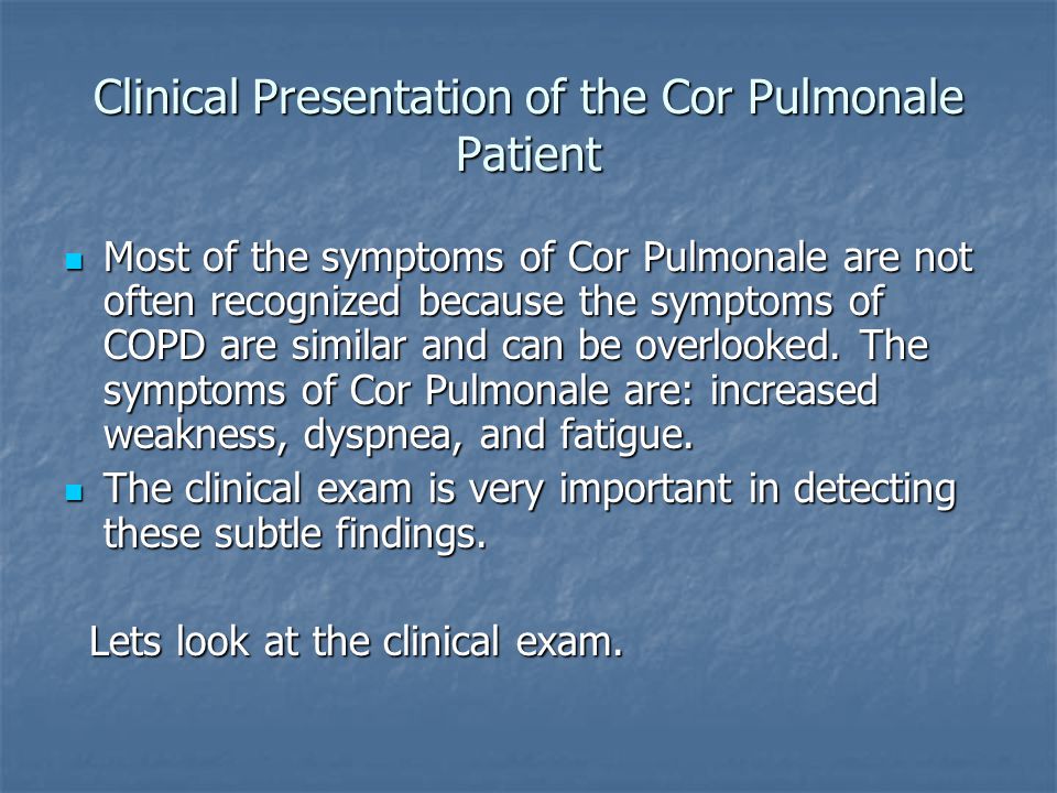 COPD Leads to Cor Pulmonale - ppt download