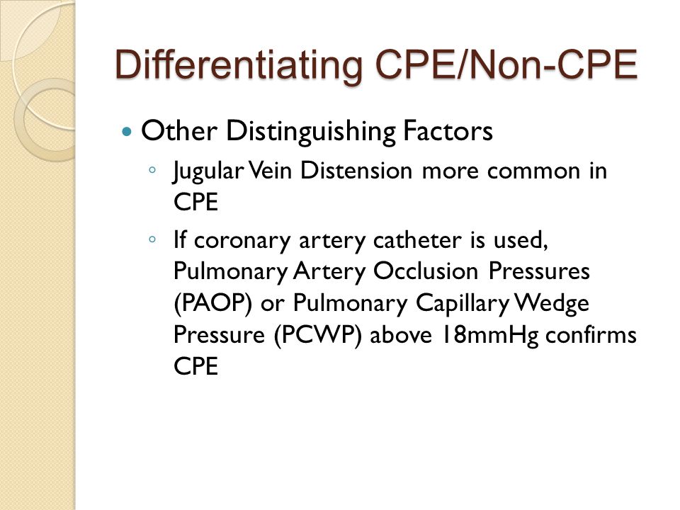 Differentiating CPE/Non-CPE