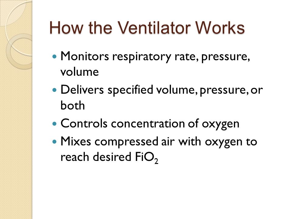 How the Ventilator Works