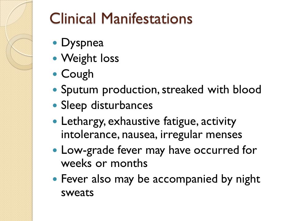 Clinical Manifestations
