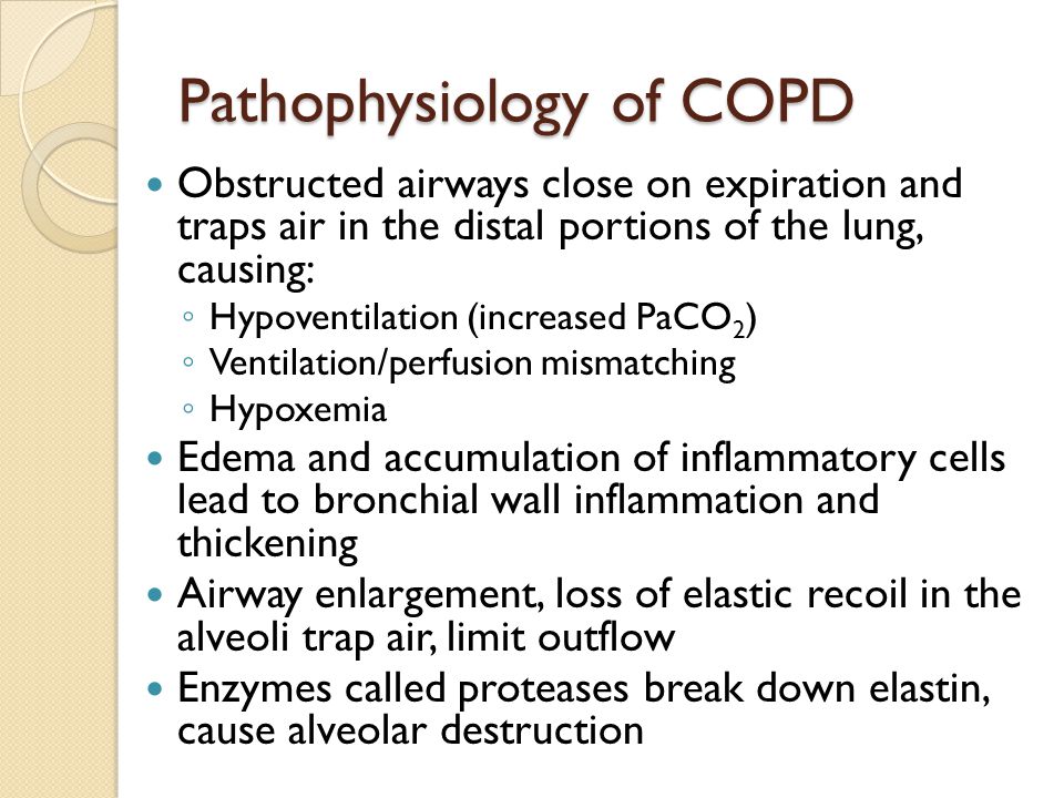 Pathophysiology of COPD