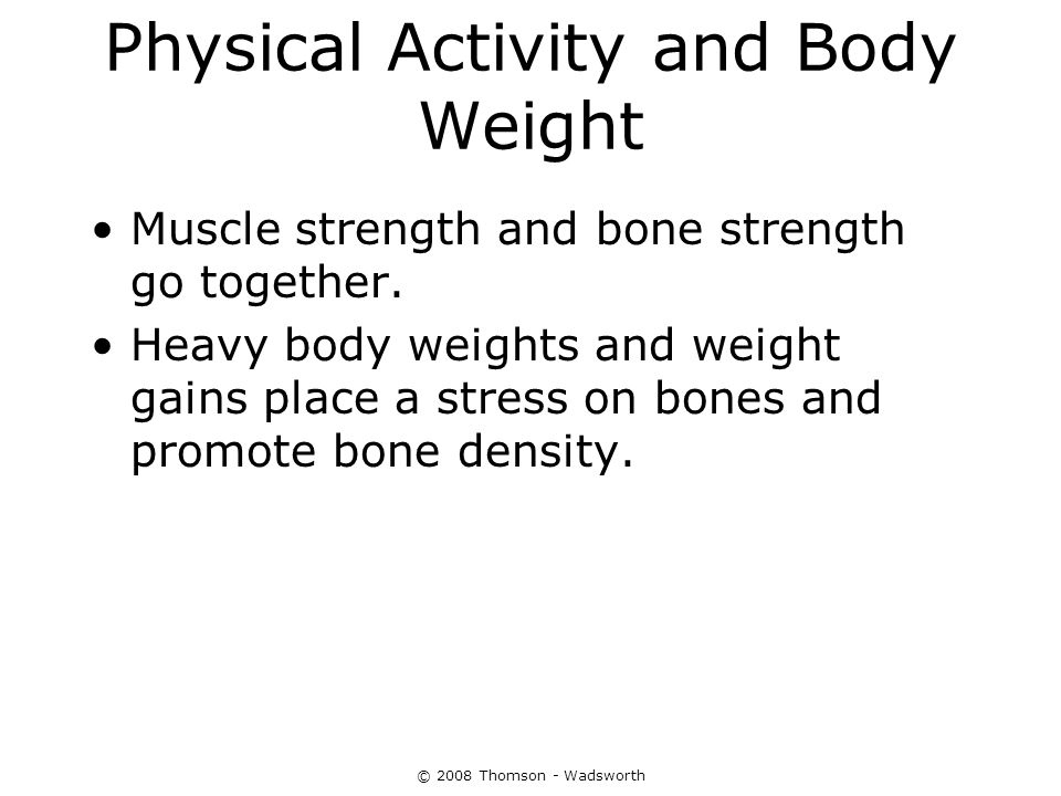 Physical Activity and Body Weight