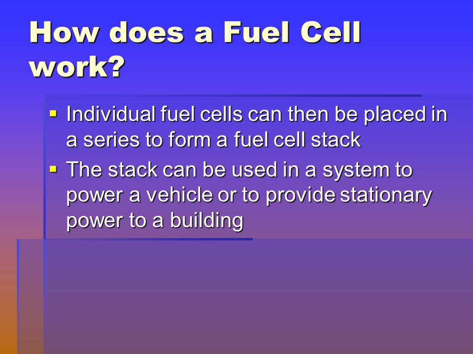 How does a Fuel Cell work