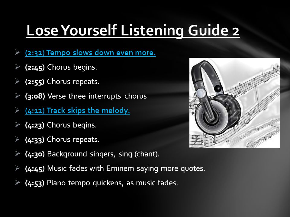 Lose Yourself Listening Guide 2