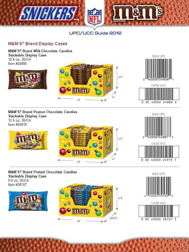 M&M's Peanut Chocolate Candies - 48ct Display Box