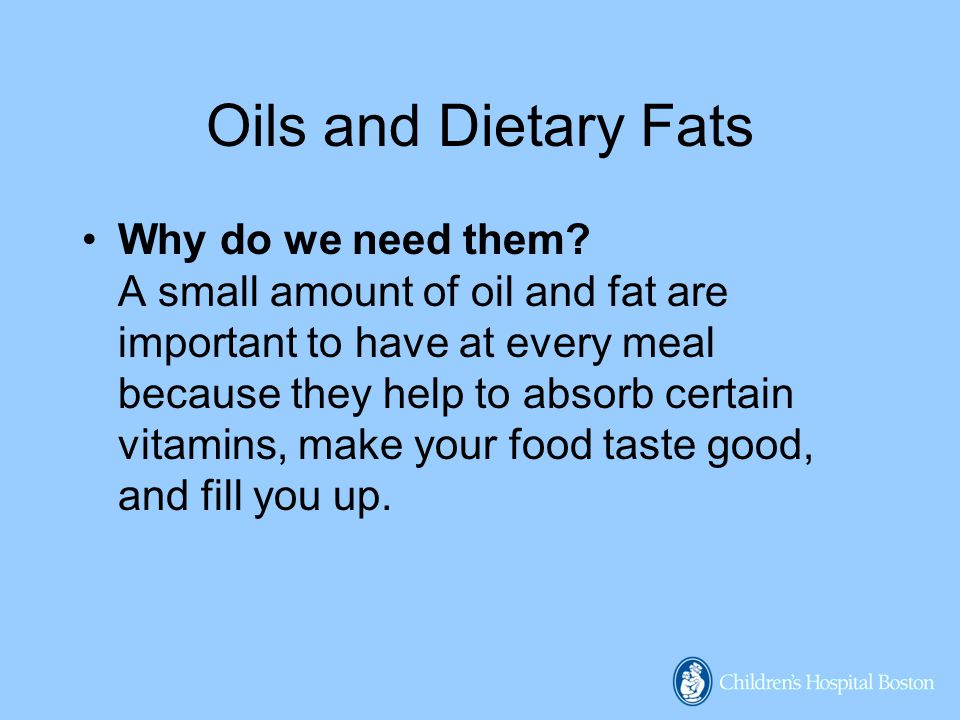 Oils and Dietary Fats