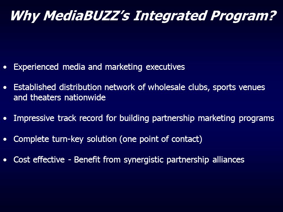 Why MediaBUZZ’s Integrated Program