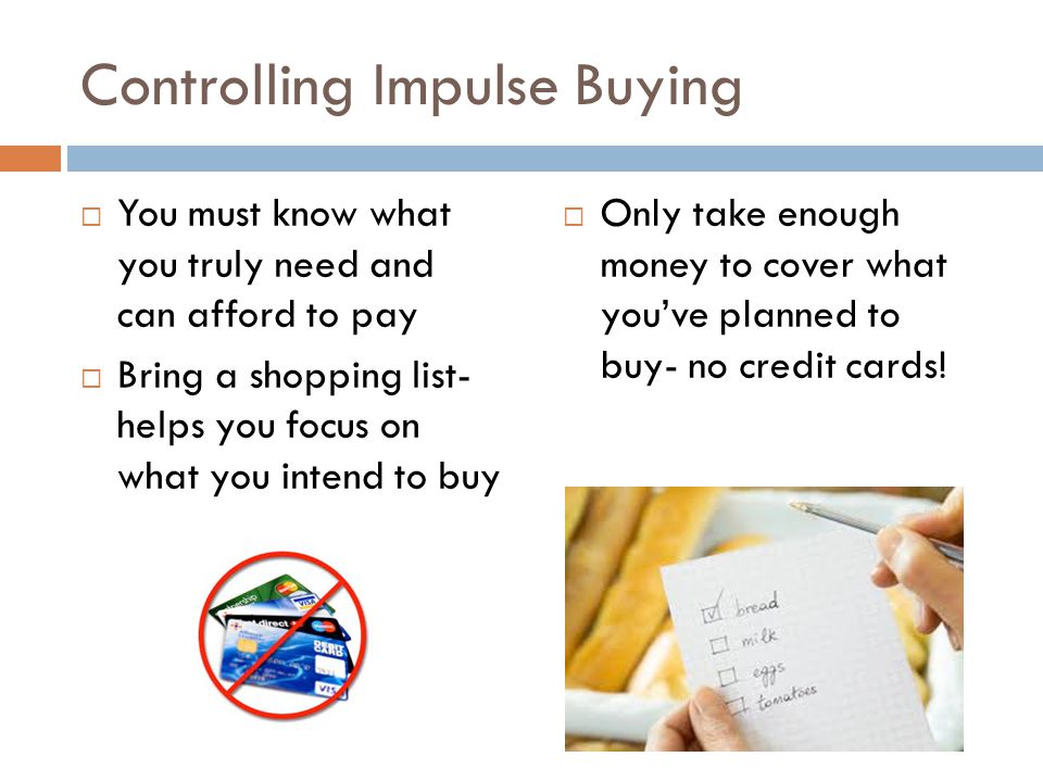 Controlling Impulse Buying