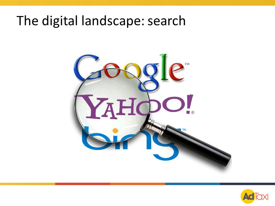 The digital landscape: search