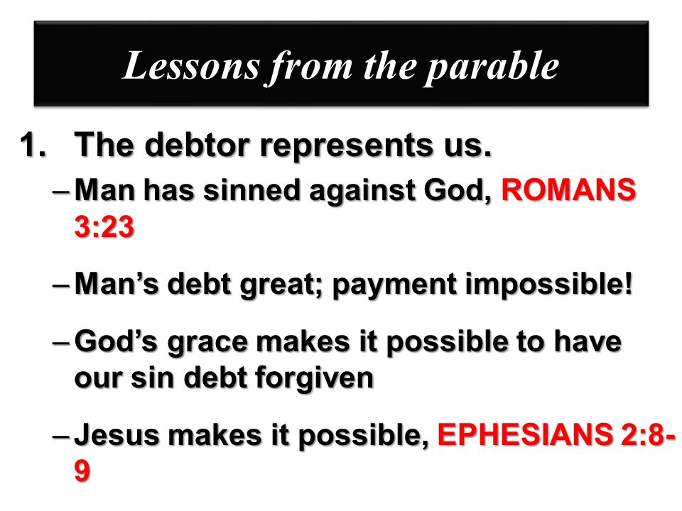Lessons from the parable