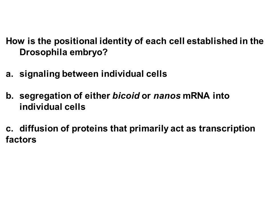 signaling between individual cells