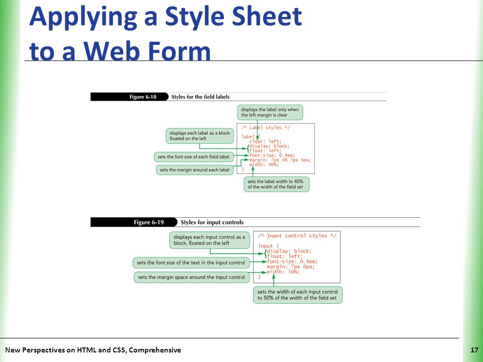 Applying a Style Sheet to a Web Form