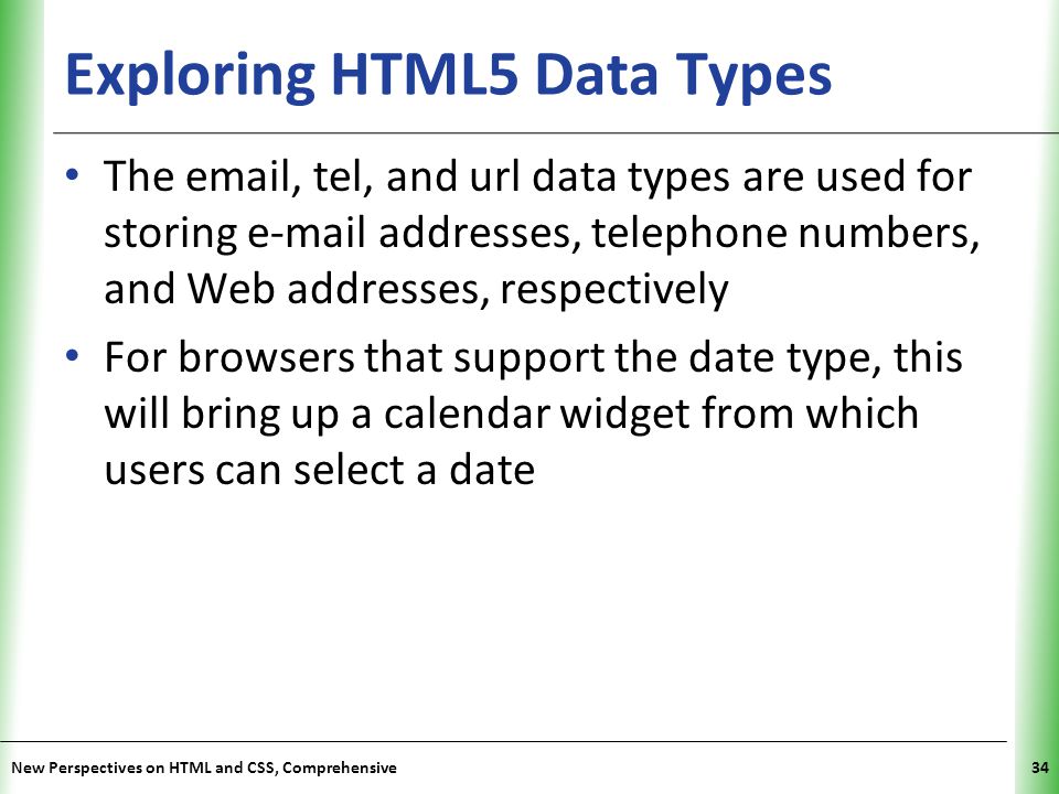 Exploring HTML5 Data Types
