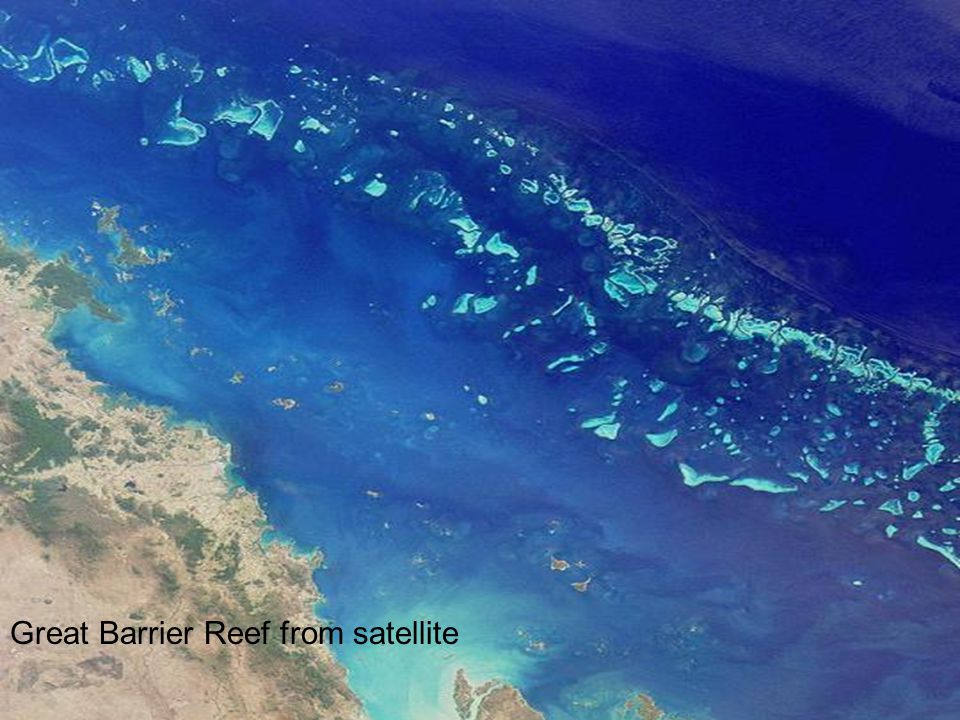 Great Barrier Reef from satellite