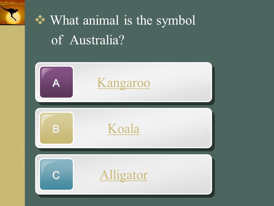 What animal is the symbol of Australia