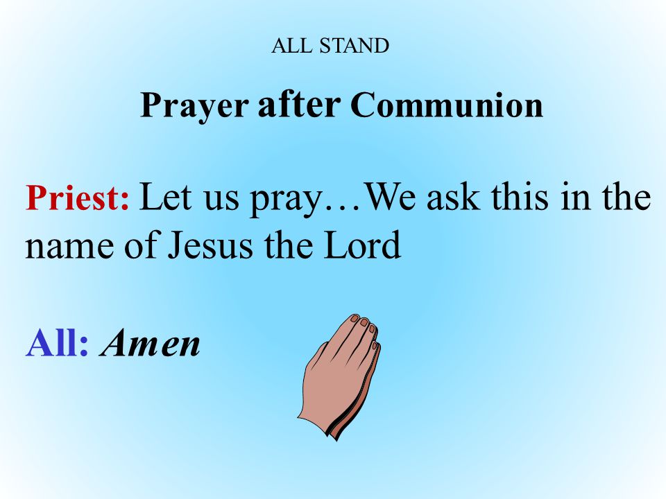 Prayer after Communion