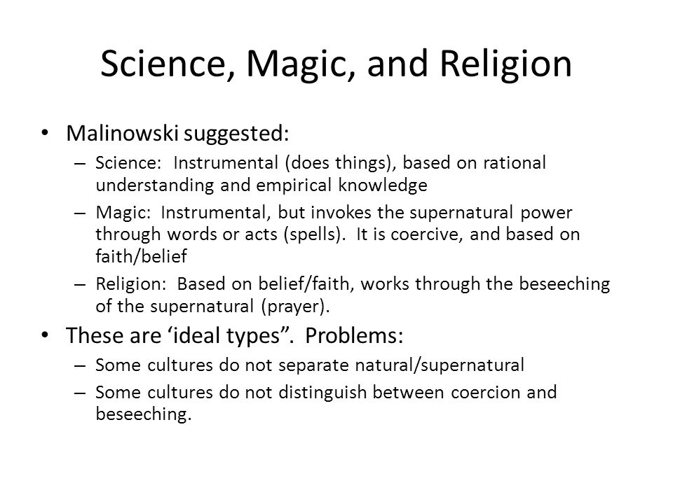relationship between magic and science