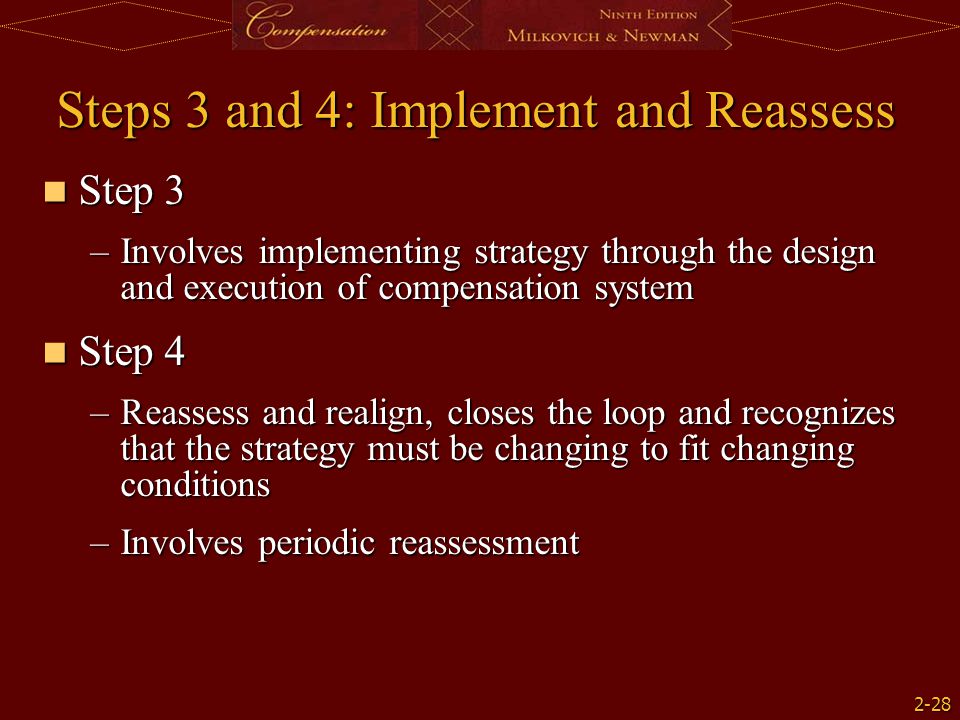Steps 3 and 4: Implement and Reassess