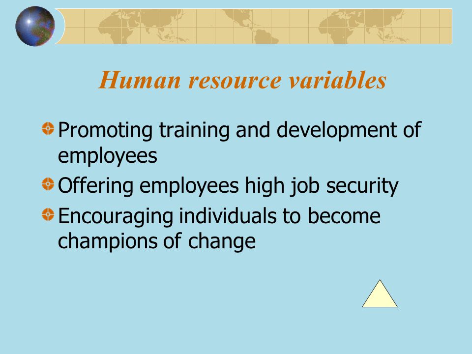 Human resource variables