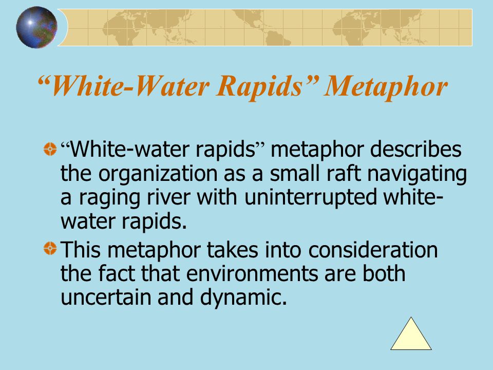 White-Water Rapids Metaphor