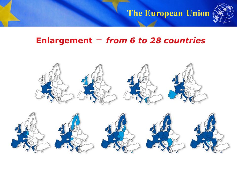 Enlargement – from 6 to 28 countries