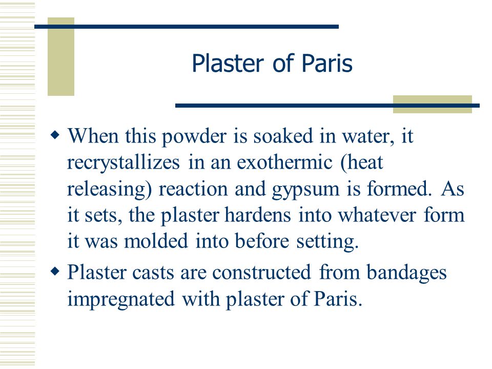 Plaster of Paris